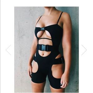 LIPT label unitard bodysuit